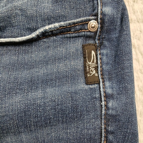 Silver Jeans Suki Mid Slim Boot SZ 18/L31 W93616SDK424 Dark Wash Plus EUC - Picture 7 of 14